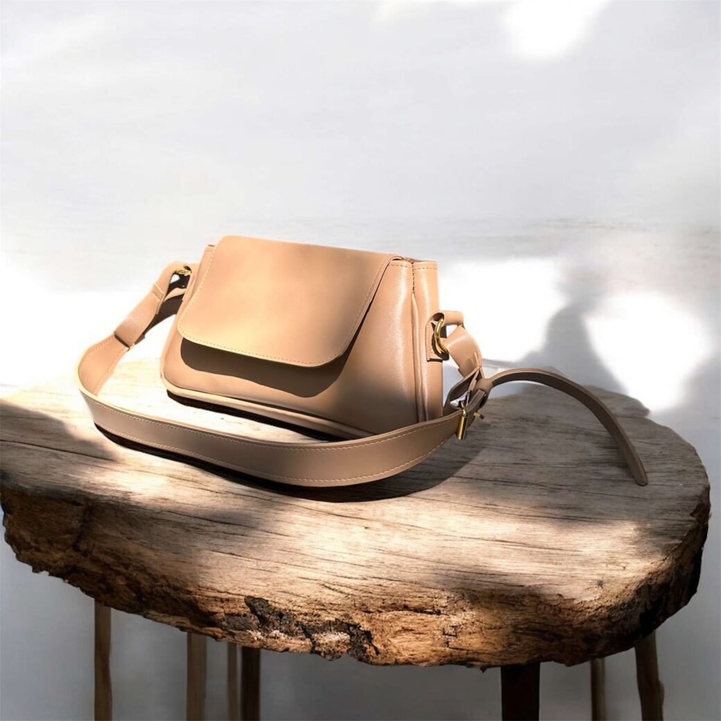 Beige Small Shoulder Bag - Image 3